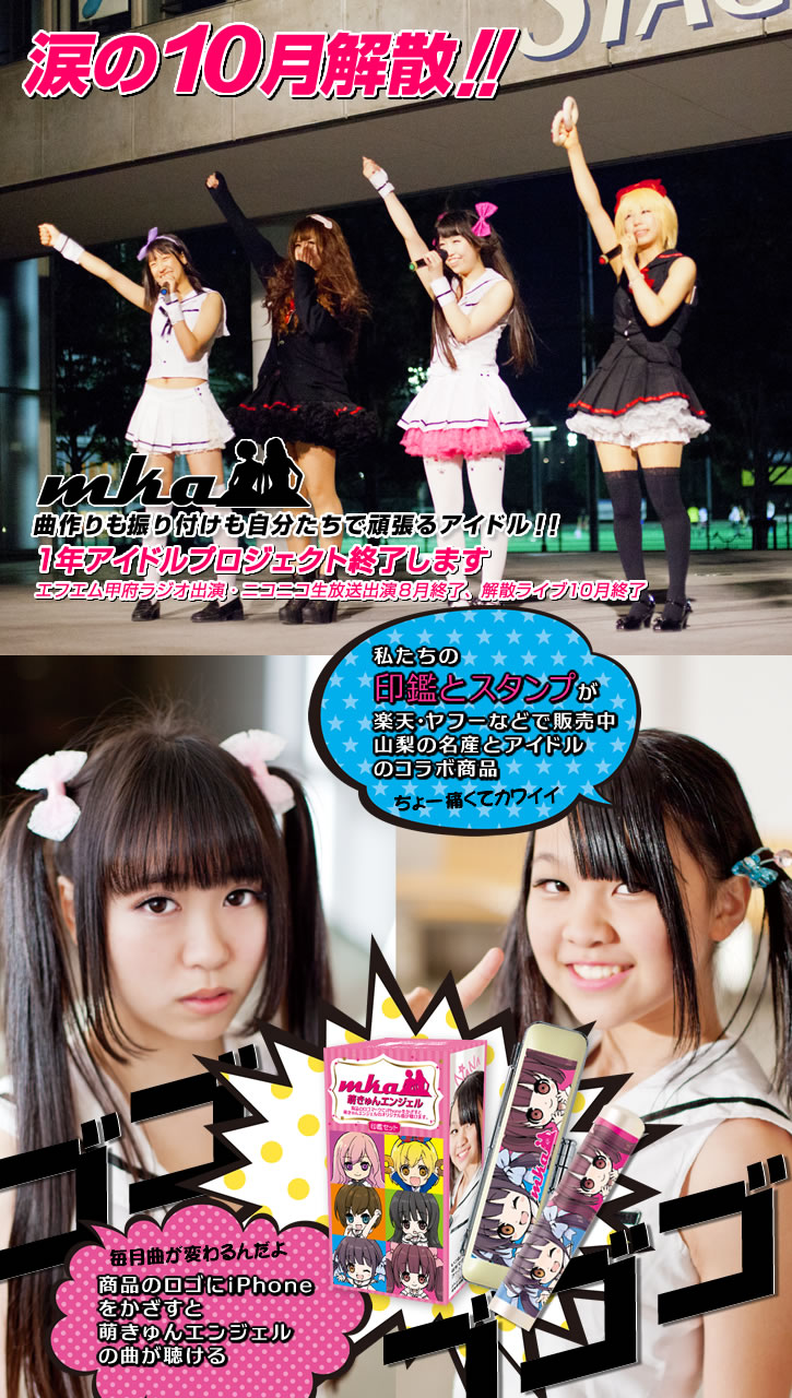 解散ライブ・山梨の名産痛い印鑑・痛いスタンプ