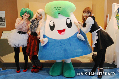 さかおり祭り「新年餅つき大会」　萌きゅんエンジェル　カルチャくん