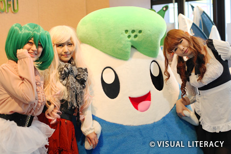 さかおり祭り「新年餅つき大会」　萌きゅんエンジェル　カルチャくん