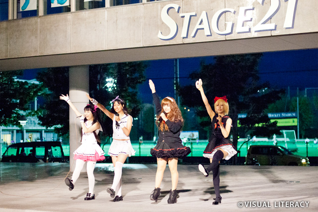 山梨県ご当地アイドル萌きゅんエンジェルの地元酒折ライブ